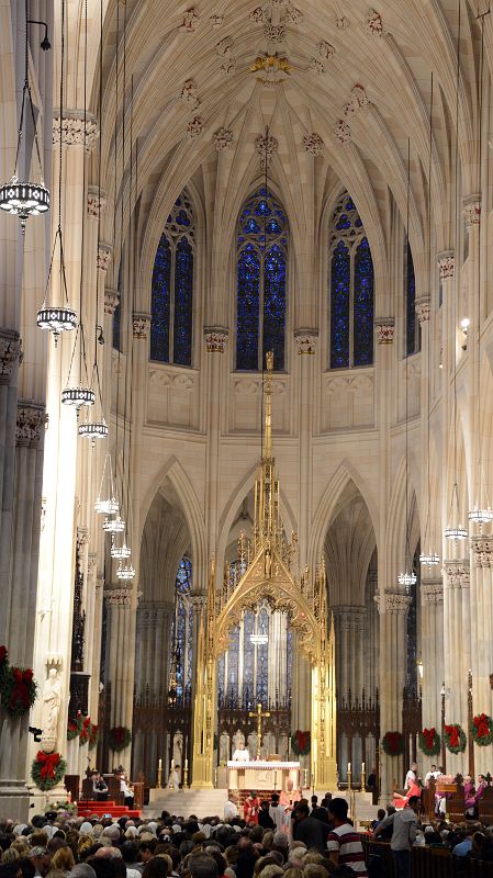 New York City Rockefeller Center 07B St Patricks Cathedral Inside